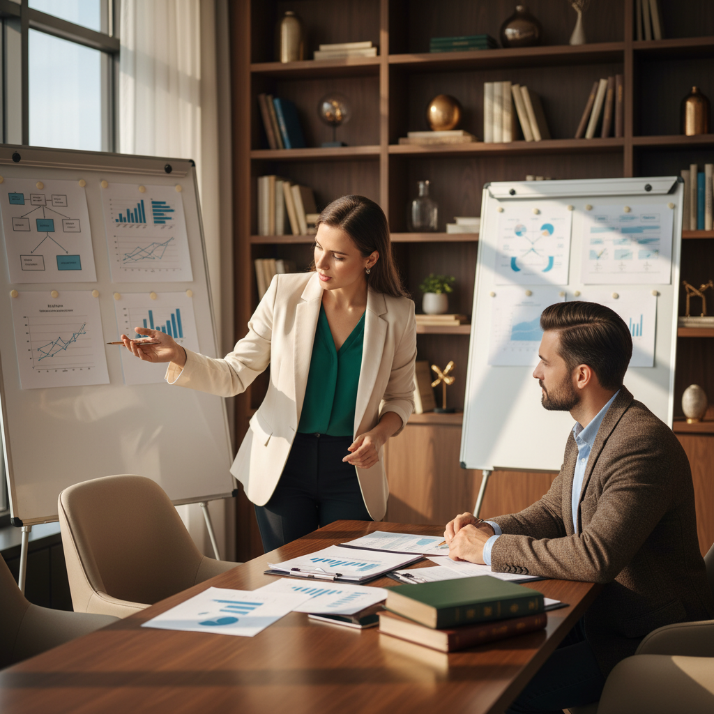 Équipe de professionnels en réunion